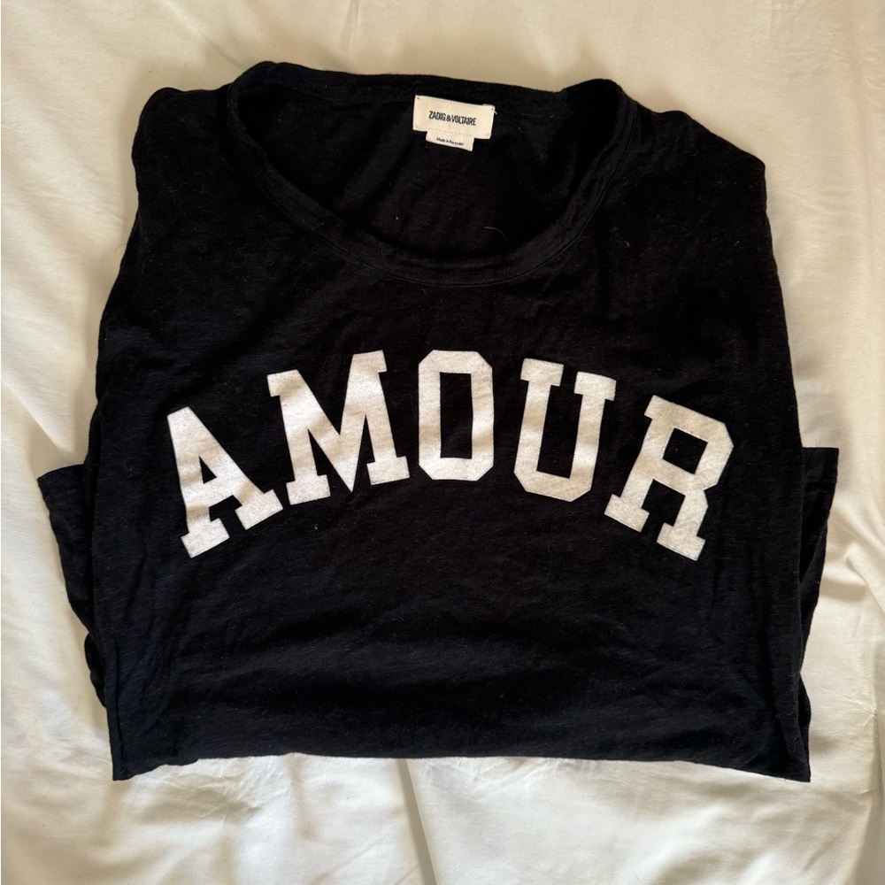 Zadig & Voltaire Amour Long Sleeve Graphic Tee